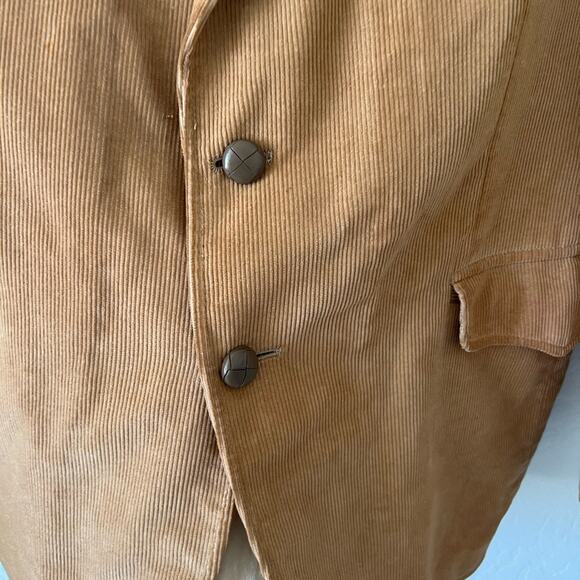Western Classic Guy Garret Corduroy Blazer Jacket 42R Beige Elbow Pads - Picture 6 of 12